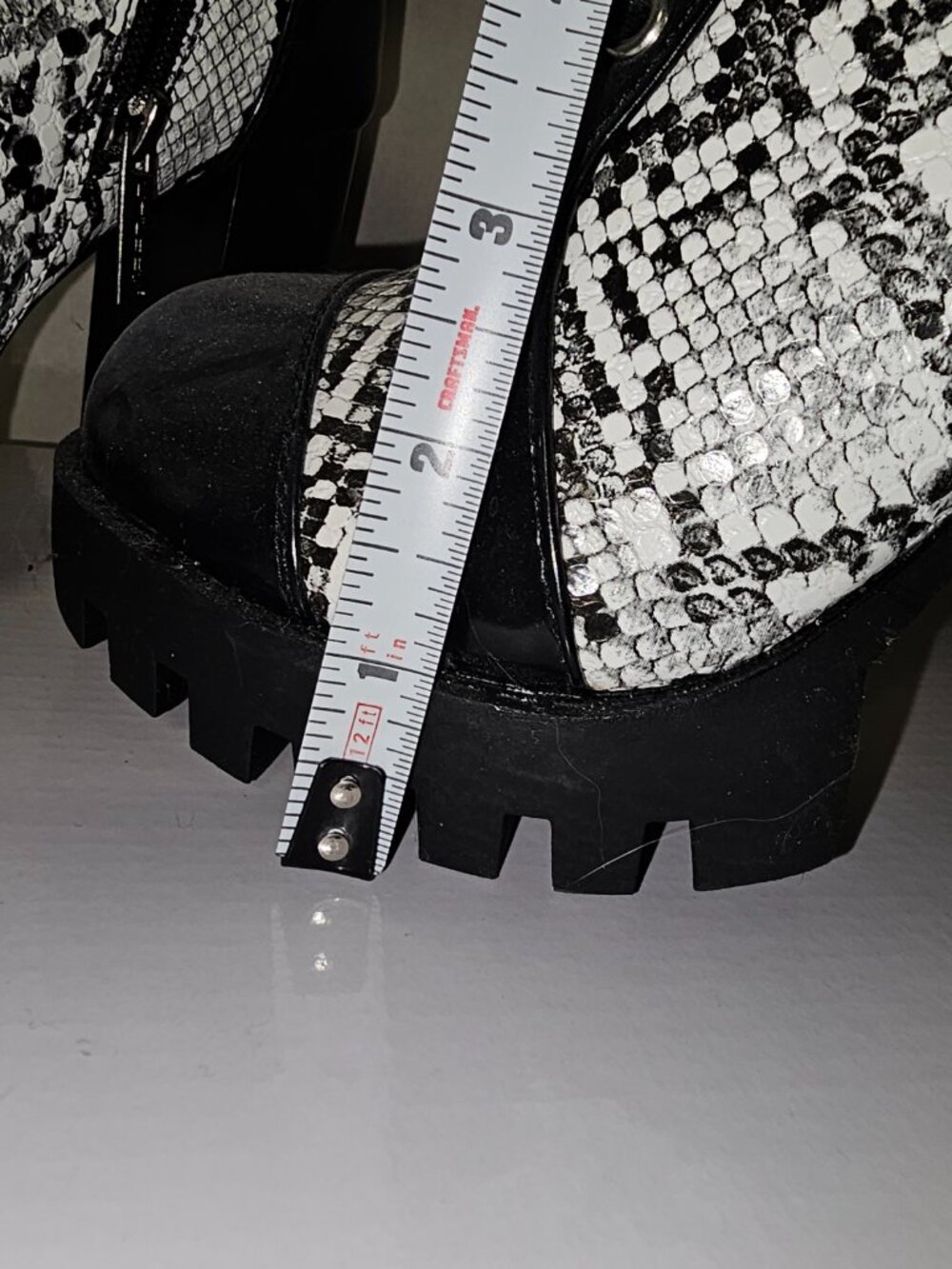 Black animal print boots - Picture 5 of 8